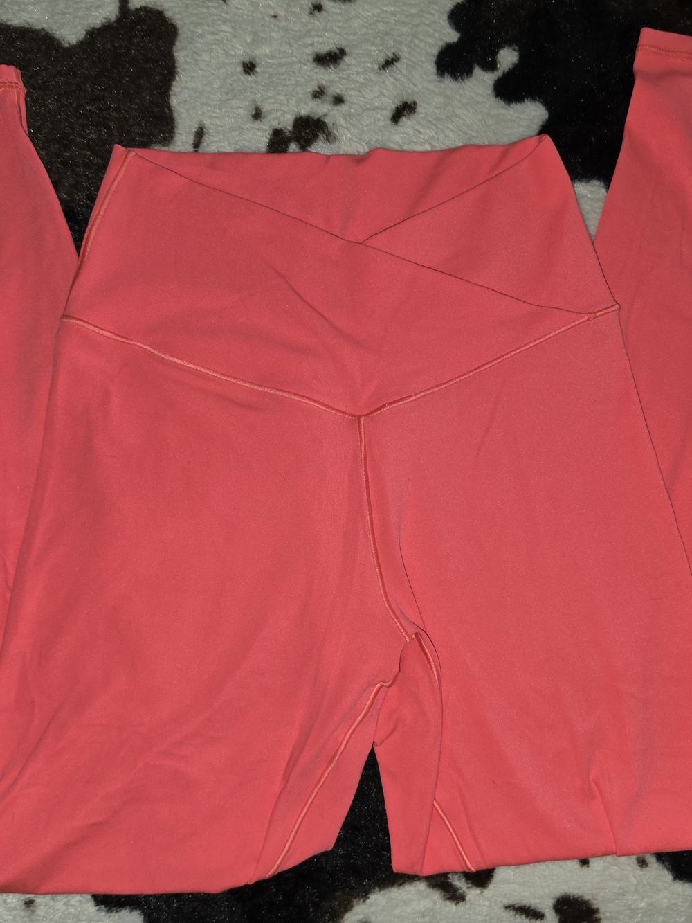 High-Waist Coral Pink Aerie Leggings